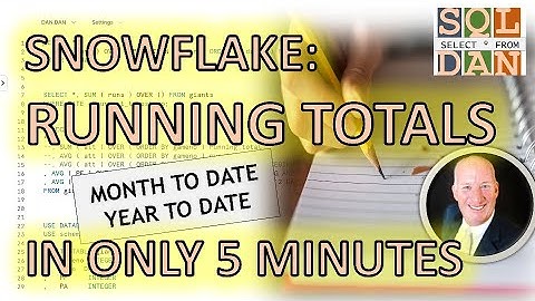 Snowflake: Running Totals in Only Five Minutes