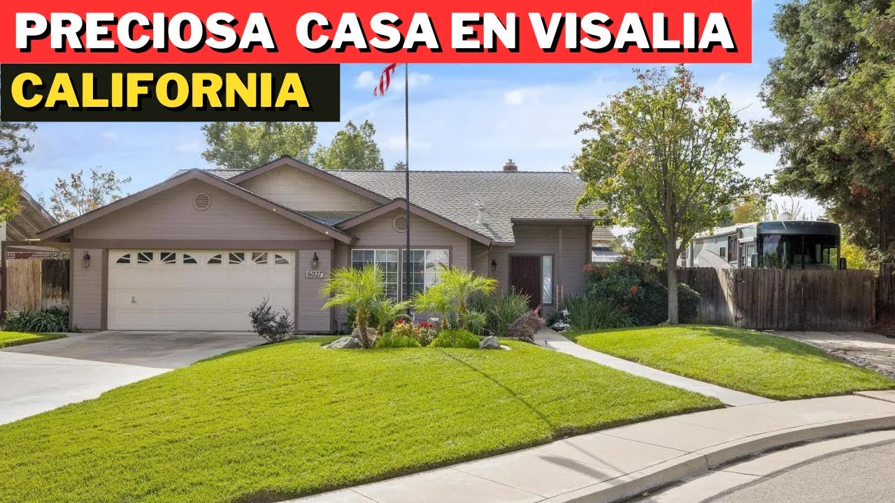 SE VENDE PRECIOSA CASA DE 3 HABITACIONES EN VISALIA CALIFORNIA YouTube