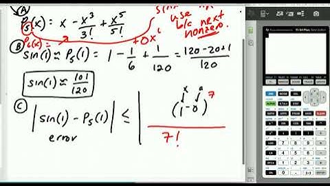 10.12 (BC Only) Lagrange Error Bound