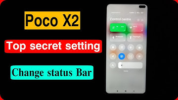 POCO X2 Top Secret setting change Status bar Miui 12 update 2020 DNT TECH