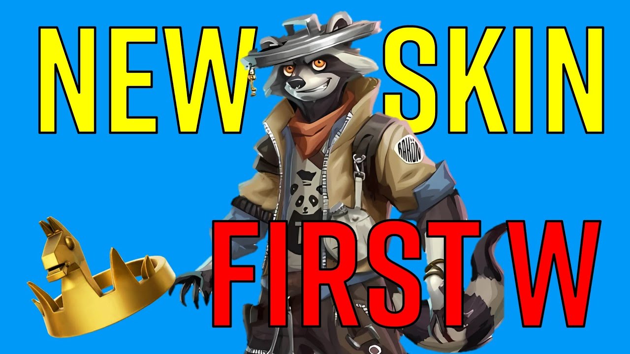 New Fortnite Rufus Raccoon Skin, My First W in Fortnite Chapter 5