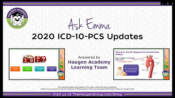 HCGTV: Medical Coding Tips - 2020 ICD-10-PCS Updates