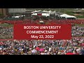 Boston University Commencement 2022