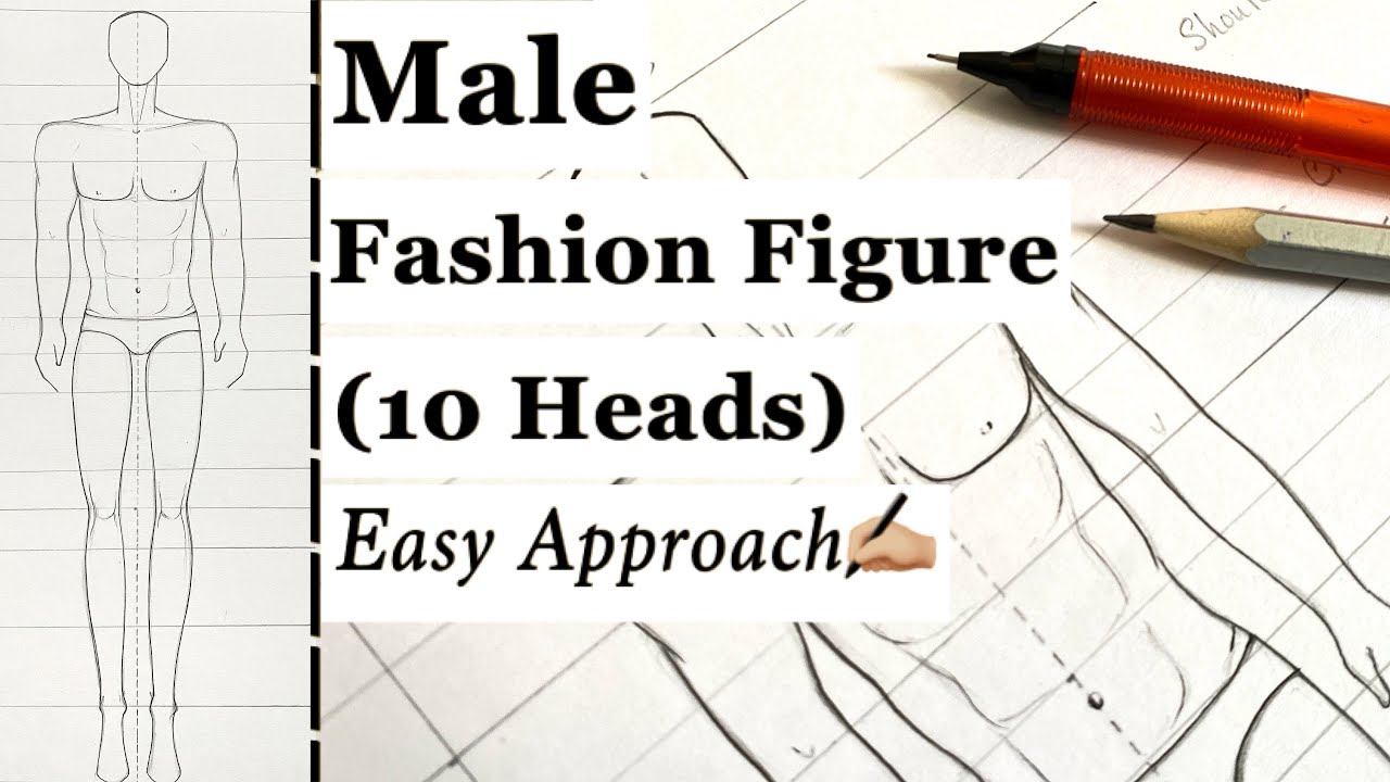 Buy Male Croquis for Fashion Illustration, 9-head Fashion Figure Template,  Catwalk Pose Online in India - Etsy