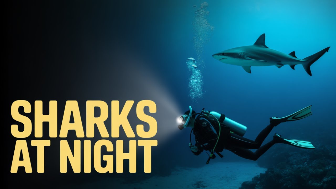 Акулы ночью | что делают акулы ночью? The ocean at night follows different rules 