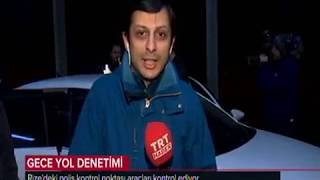 Rize Polis Kontrol Noktası TRT Haber 09 Ocak 2019