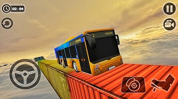 Impossible Sky Bus Driving Simulator Tracks - Best Android Gameplay HD #1