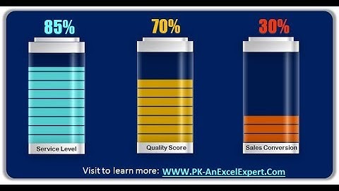 Stunning Battery Chart in Excel
