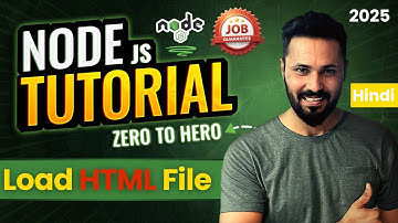 Node JS Tutorial in Hindi #14 - Send HTML File in Response using FS Module