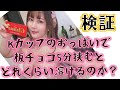 Kカップのおっぱいで板チョコ挟むとどれくらい溶けるのか?検証してみた