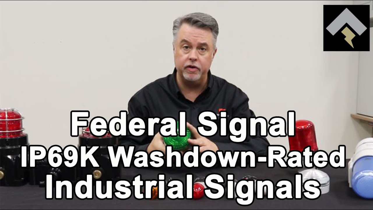 Federal Signal IP69K Washdown-Rated Industrial Signals