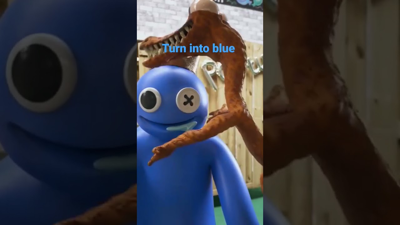 Rainbow friends 🌈 👑 turn into blue(animation meme)