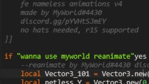 fe nameless animations v4 better video now  PASTEBIN