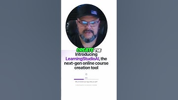 Course Creation Made Easy with Learning Studio AI