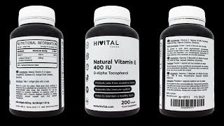 Vitamine E Naturelle 400 UI (D-Alpha Tocophérol) FR