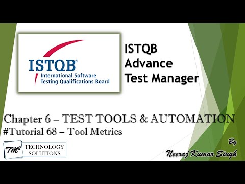ISTQB Test Manager | 6.4 Tool Metrics | Test Tools and Automation | ISTQB Tutorials