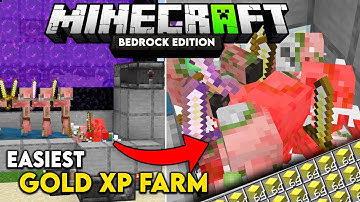 EASY 1.16 Gold and XP Farm TUTORIAL For Minecraft Bedrock (MCPE, Xbox, PS4, Switch, Windows 10)