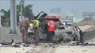 3 dead after fiery crash near Griffin Road on I-95