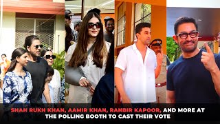 Shah Rukh Khan, Aamir Khan, Ranbir Kapoor, and More At The Polling Booth to Cast Their Vote