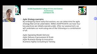 Case Study Video#T.Maheshwari Assistant Professor Department of IT#Agile Methodology