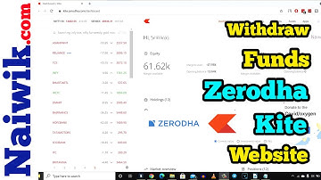 How to withdraw funds from Zerodha Kite Website