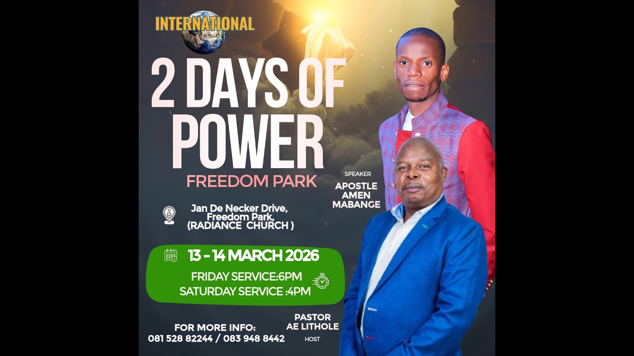 2 DAYS OF POWER FREEDOM PARK(DAY 2) WITH APOSTLE AMEN MABANGE - YouTube