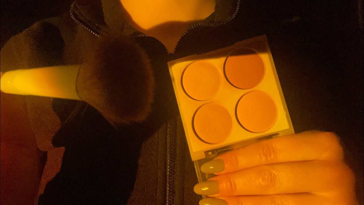Lofi asmr🎧doing your makeup directly on camera lens💆‍♀️📸-no talking ...