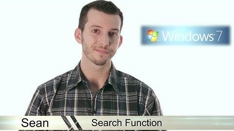Learn Windows 7 - Search Function