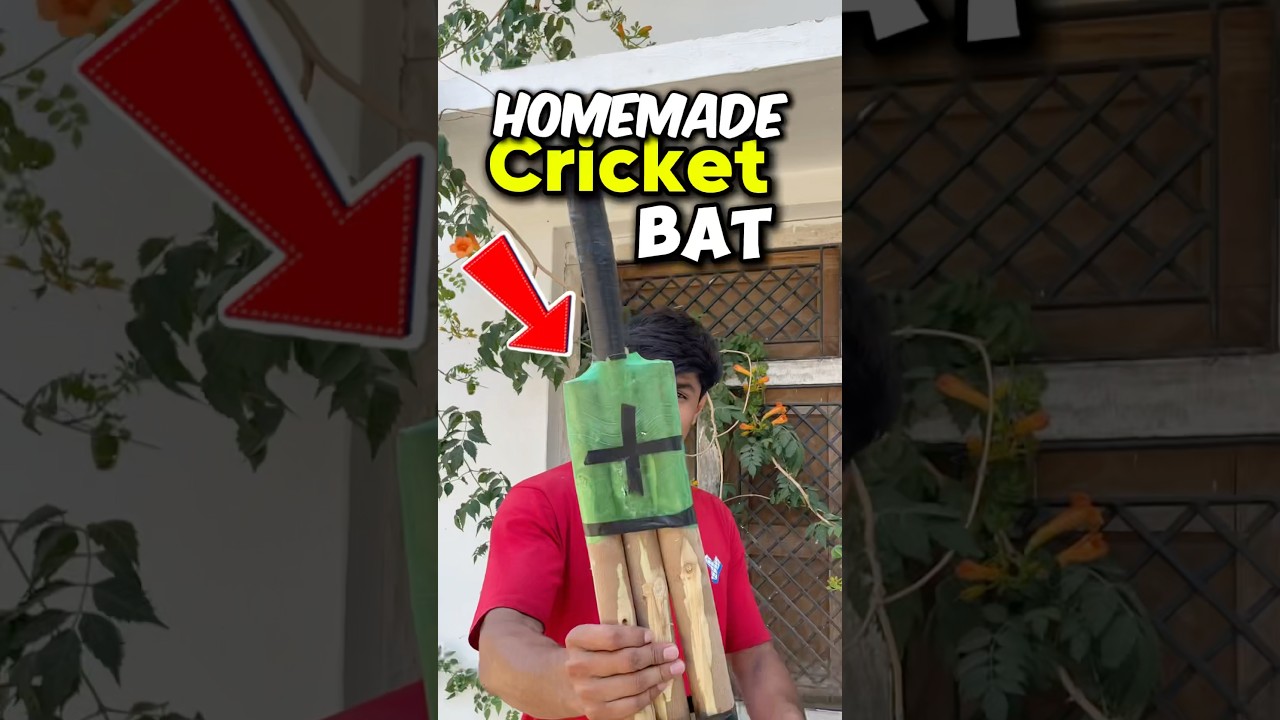 Homemade cricket bat