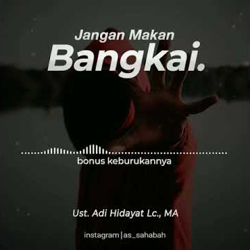 Jangan Makan Bangkai.⁣