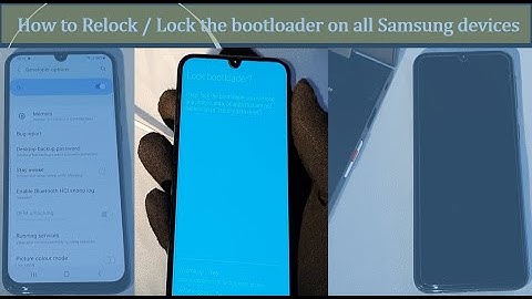How to lock the bootloader on Samsung Galaxy A40 with Android 11  #LockBootloader #BootloaderA40