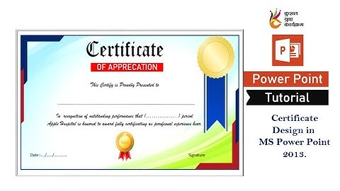 How to make a certificate in PowerPoint/Professional Certificate design/Free PPT