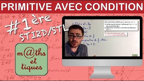 Déterminer la primitive d