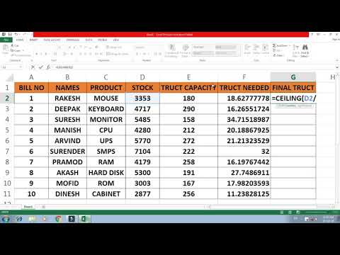 CEILING Functions in Advance excel Very Important Formula |Amazing Ceiling Functions by TCC