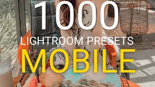 1000 Lightroom Mobile Presets FREE screenshot 5