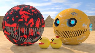 Pacman vs Egyptian Monsters