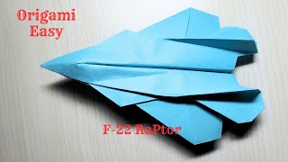 How to make Paper F22 Raptor I Origami Lockheed Martin F22 Raptor I OrigamiEasyTT