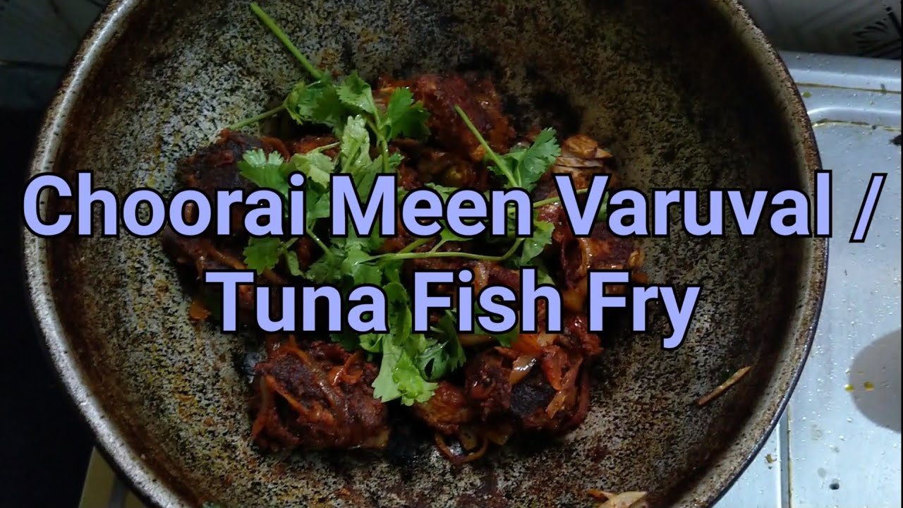 Tasty Tuna Fish Fry / Rusiyana Choorai Meen Varuval Recipe Tamil