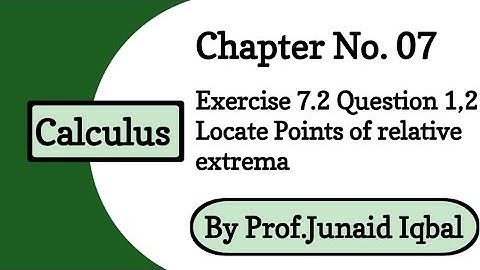 Ch 7 Plane Curves II | Exercise 7.2 Question 1 and 2 | Calculus & Analytic Geometry by SM Yusuf
