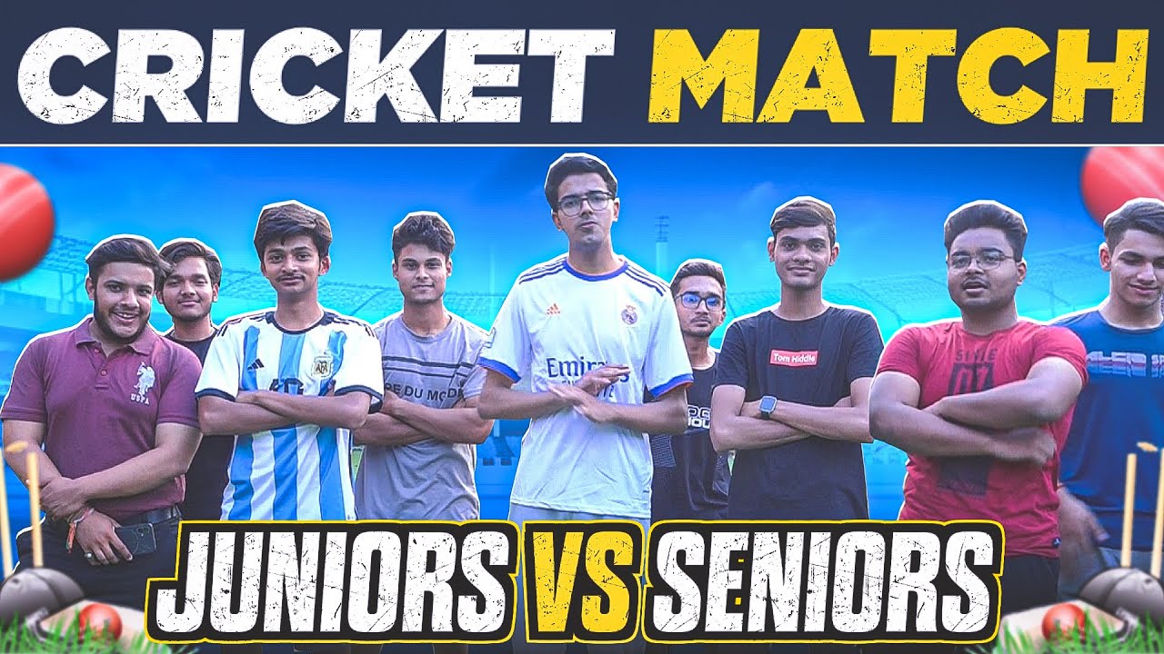 Junior Vs Senior Cricket Match:Pride At Stake!🔥 - YouTube