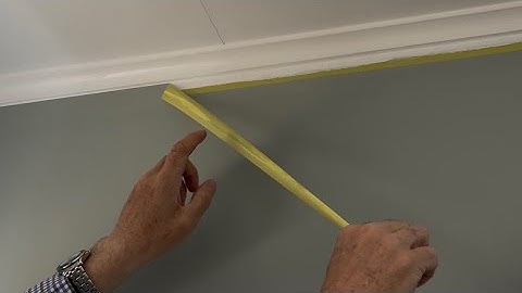 How to cut in using masking tape (wall to ceiling) explained step by step