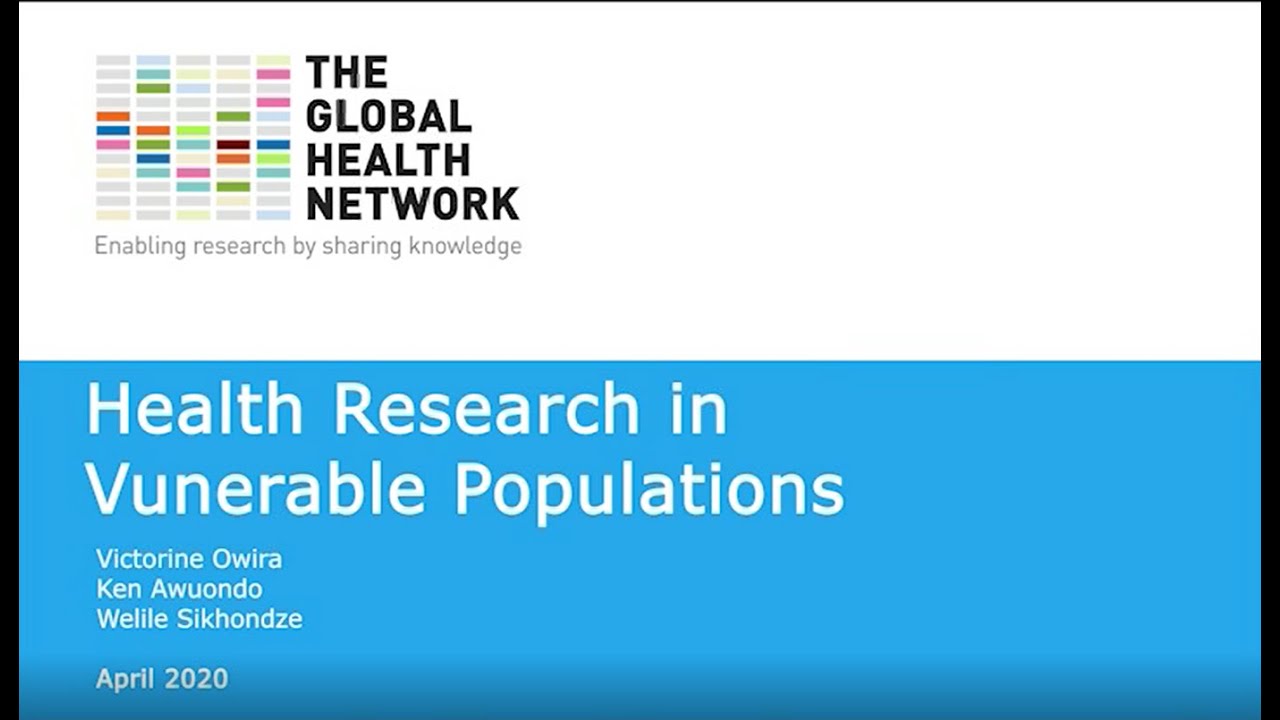 Health Research in Vulnerable Populations 