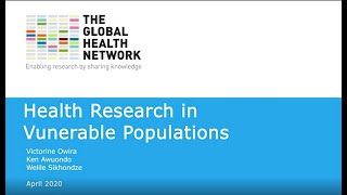 Health Research in Vulnerable Populations