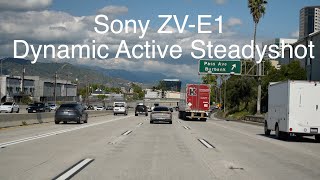 Sony ZV-E1 testing Dynamic Active Steadyshot at Speed (gimbal Like)