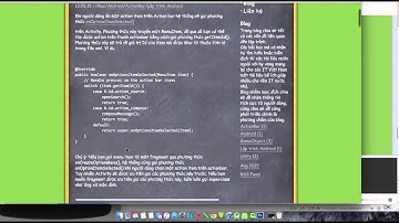 Thực hành Android: Xử lý sự kiện click action item trên Action Bar