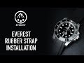 Everest Bands Rubber Strap Review and Installation on Rolex Submariner