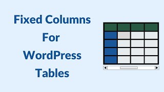 Sticky Columns For Wordpress Datatables Fixed Columns