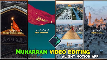 Mere Husain Tujhe Salam status video editing XML file 2024