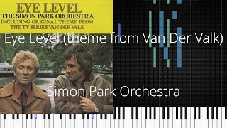 🎹 Eye Level (theme from Van Der Valk), Simon Park Orchestra, Synthesia Piano Tutorial