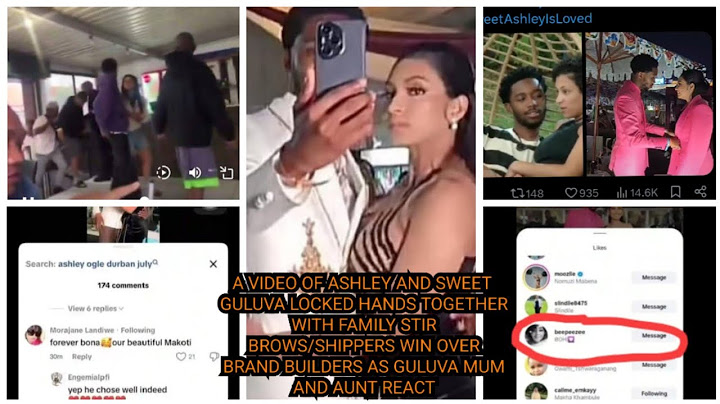 A VIDEO OF ASHLEY AND SWEET GULUVA LOCKED HANDS TOGETHER WITH FAMILY STIR BROWS/SHIPPERS WON... 